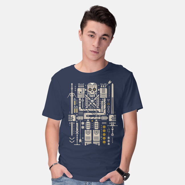 Toss A Coin To Your Skeletor-Mens-Basic-Tee-BadBox