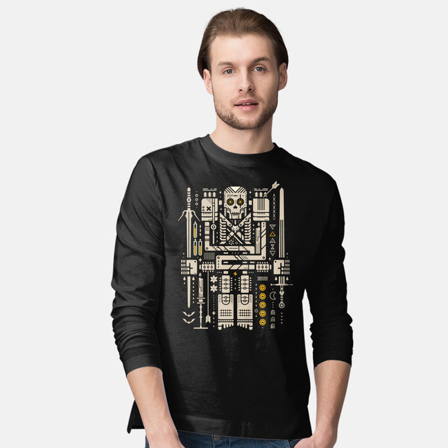 Toss A Coin To Your Skeletor-Mens-Long Sleeved-Tee-BadBox