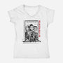Huntrix World Tour Sumi-e-Womens-V-Neck-Tee-DrMonekers