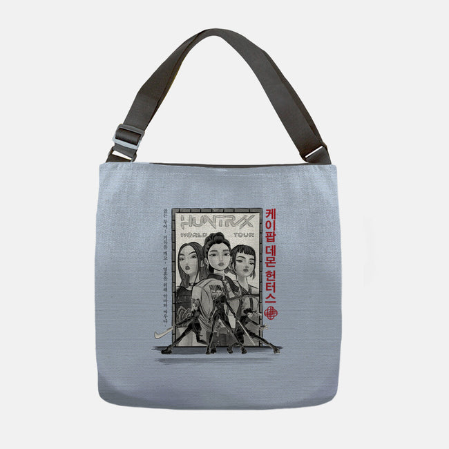 Huntrix World Tour Sumi-e-None-Adjustable Tote-Bag-DrMonekers