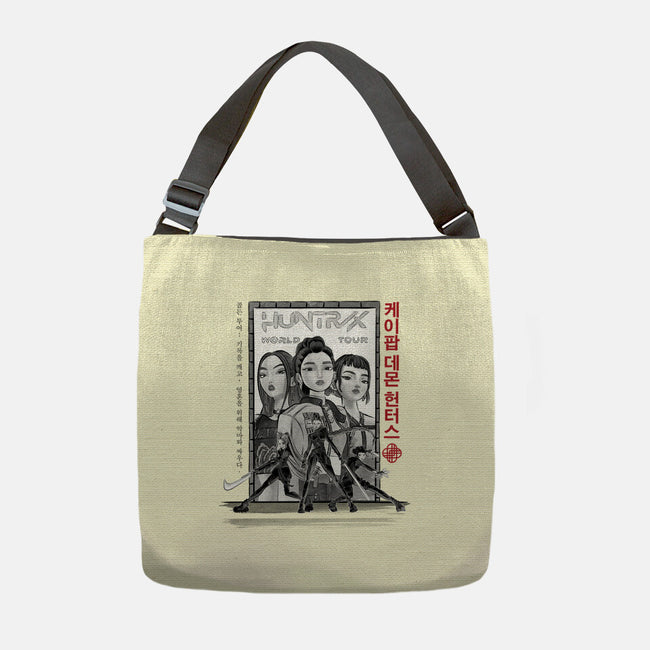 Huntrix World Tour Sumi-e-None-Adjustable Tote-Bag-DrMonekers