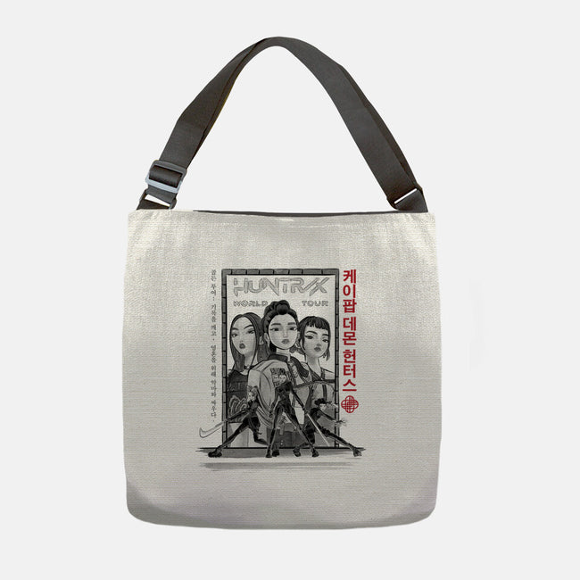 Huntrix World Tour Sumi-e-None-Adjustable Tote-Bag-DrMonekers