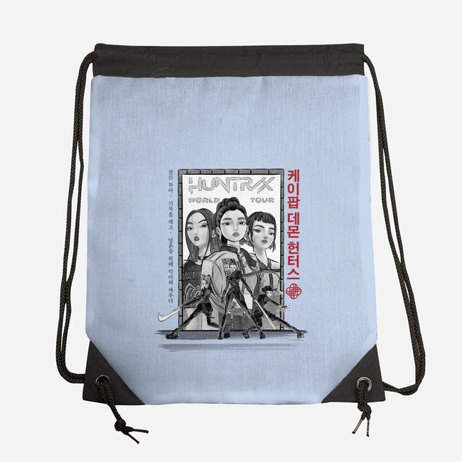 Huntrix World Tour Sumi-e-None-Drawstring-Bag-DrMonekers