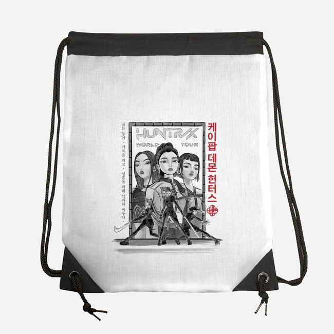 Huntrix World Tour Sumi-e-None-Drawstring-Bag-DrMonekers
