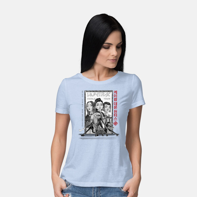 Huntrix World Tour Sumi-e-Womens-Basic-Tee-DrMonekers