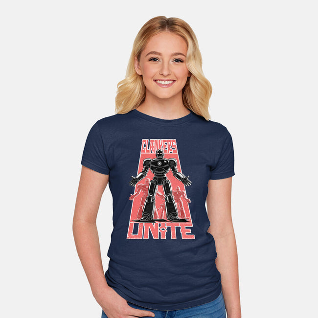 Clankers Unite-Womens-Fitted-Tee-palmstreet