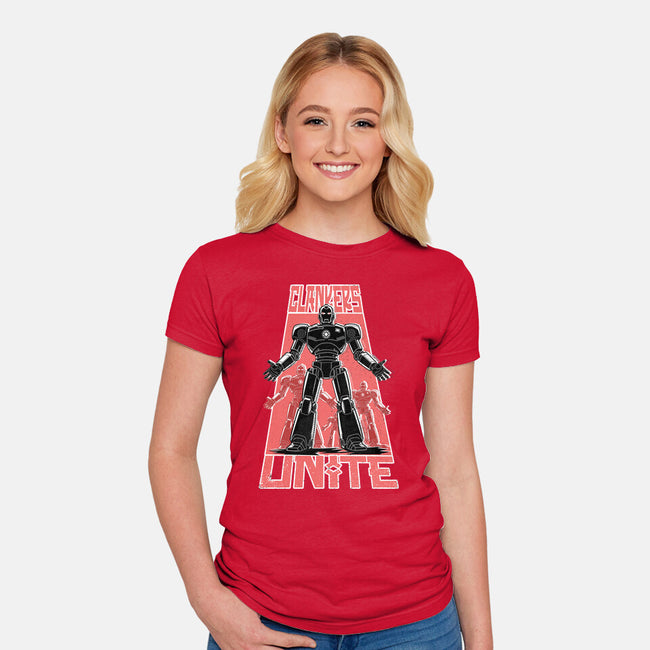 Clankers Unite-Womens-Fitted-Tee-palmstreet