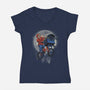 Non Terrestrial-Womens-V-Neck-Tee-Betmac