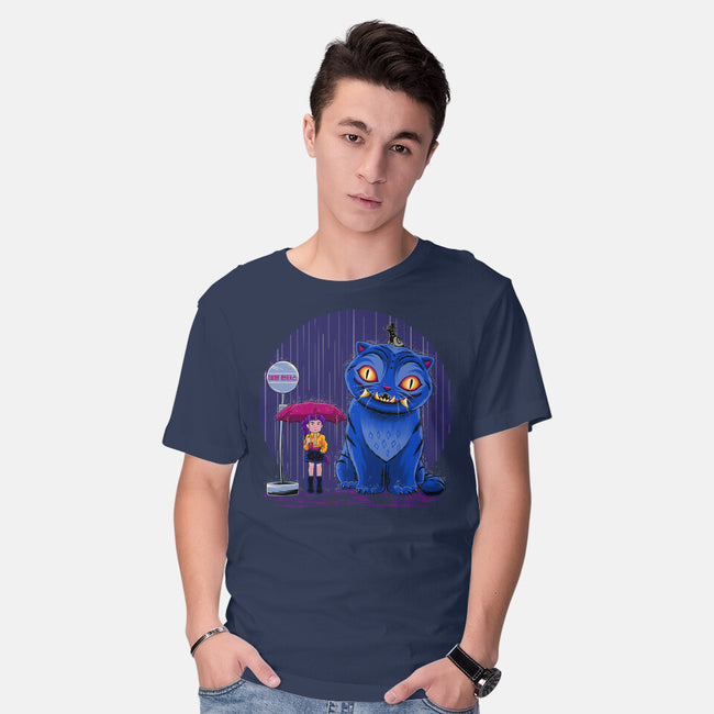 Cat In The Rain-Mens-Basic-Tee-rmatix