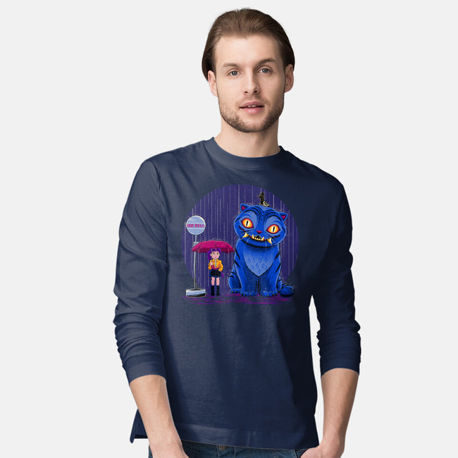 Cat In The Rain-Mens-Long Sleeved-Tee-rmatix