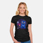 Cat In The Rain-Womens-Fitted-Tee-rmatix