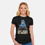 Be Grumpy-Womens-Fitted-Tee-turborat14