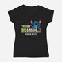 Loading My Care-Womens-V-Neck-Tee-turborat14