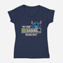 Loading My Care-Womens-V-Neck-Tee-turborat14