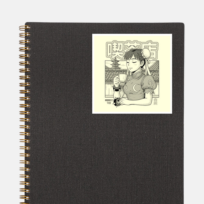 Coffee Fighter-None-Glossy-Sticker-Eoli Studio