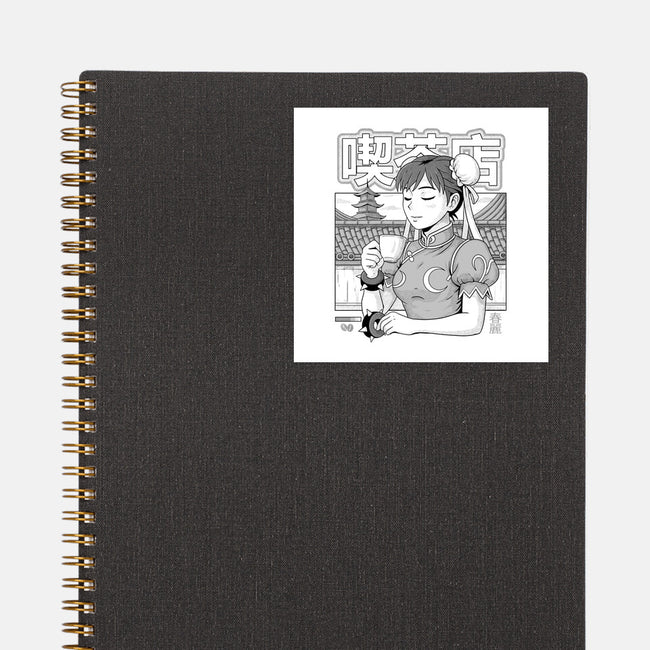 Coffee Fighter-None-Glossy-Sticker-Eoli Studio