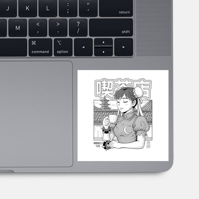 Coffee Fighter-None-Glossy-Sticker-Eoli Studio