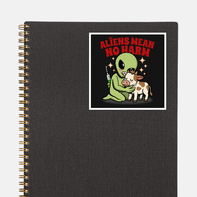 Aliens Mean No Harm-None-Glossy-Sticker-Boggs Nicolas