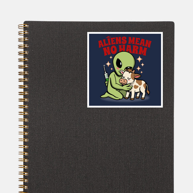 Aliens Mean No Harm-None-Glossy-Sticker-Boggs Nicolas