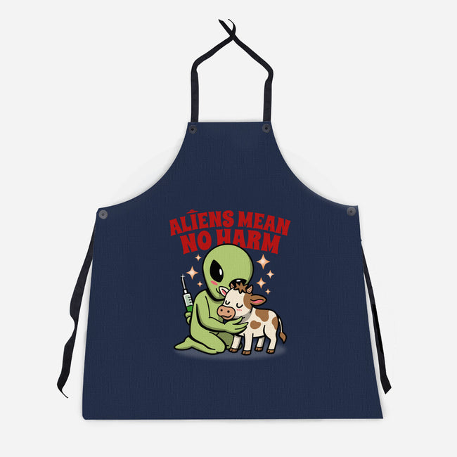 Aliens Mean No Harm-Unisex-Kitchen-Apron-Boggs Nicolas