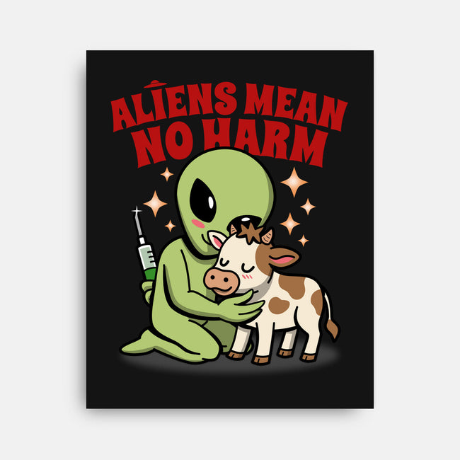 Aliens Mean No Harm-None-Stretched-Canvas-Boggs Nicolas