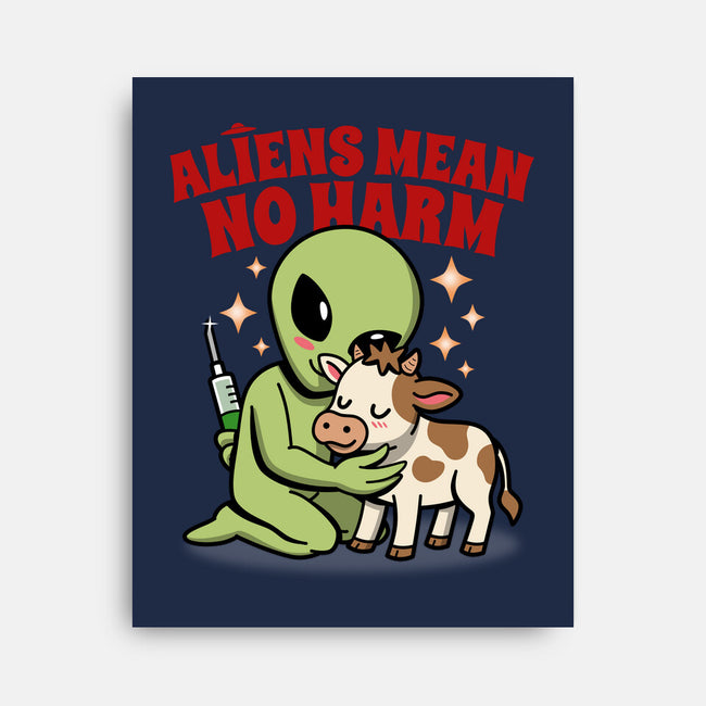 Aliens Mean No Harm-None-Stretched-Canvas-Boggs Nicolas