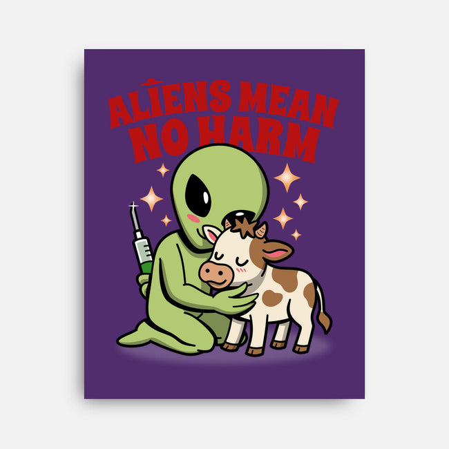 Aliens Mean No Harm-None-Stretched-Canvas-Boggs Nicolas