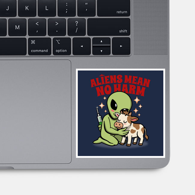 Aliens Mean No Harm-None-Glossy-Sticker-Boggs Nicolas
