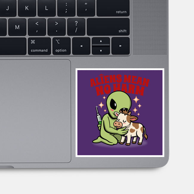 Aliens Mean No Harm-None-Glossy-Sticker-Boggs Nicolas