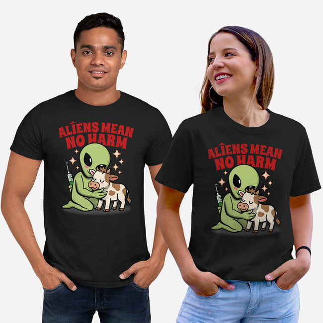Aliens Mean No Harm-Unisex-Basic-Tee-Boggs Nicolas