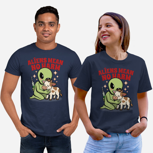 Aliens Mean No Harm-Unisex-Basic-Tee-Boggs Nicolas