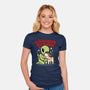 Aliens Mean No Harm-Womens-Fitted-Tee-Boggs Nicolas