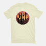 Castle Sunset-Mens-Basic-Tee-glitchygorilla