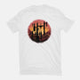 Castle Sunset-Mens-Heavyweight-Tee-glitchygorilla