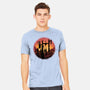 Castle Sunset-Mens-Heavyweight-Tee-glitchygorilla