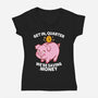 Get In Quarter-Womens-V-Neck-Tee-Boggs Nicolas