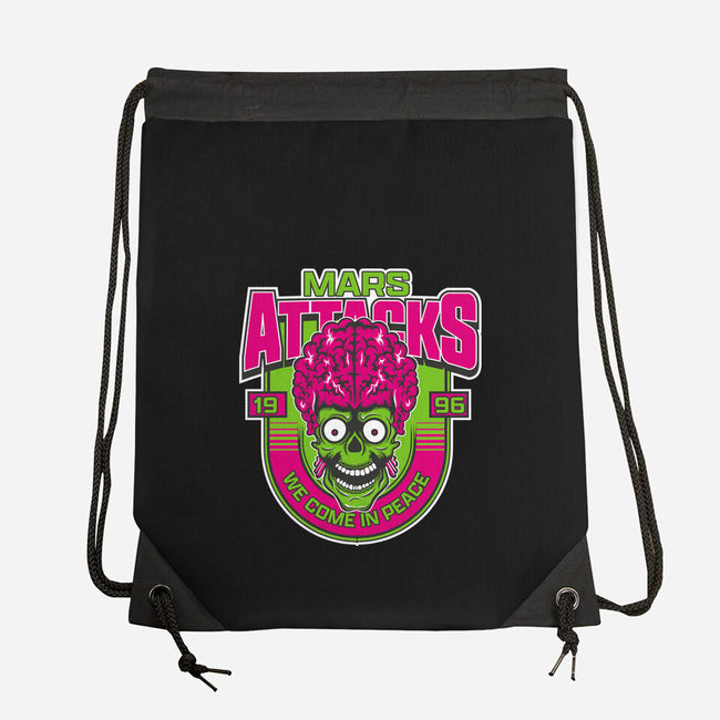 Mars Attacks We Come In Peace-None-Drawstring-Bag-CarloJ1956