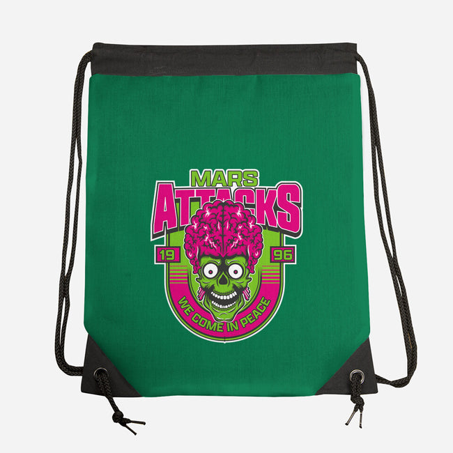 Mars Attacks We Come In Peace-None-Drawstring-Bag-CarloJ1956