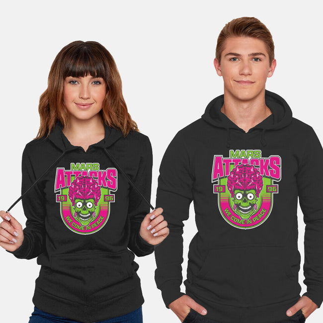Mars Attacks We Come In Peace-Unisex-Pullover-Sweatshirt-CarloJ1956