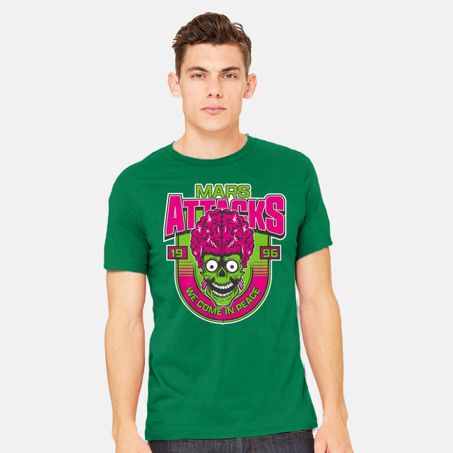 Mars Attacks We Come In Peace-Mens-Heavyweight-Tee-CarloJ1956