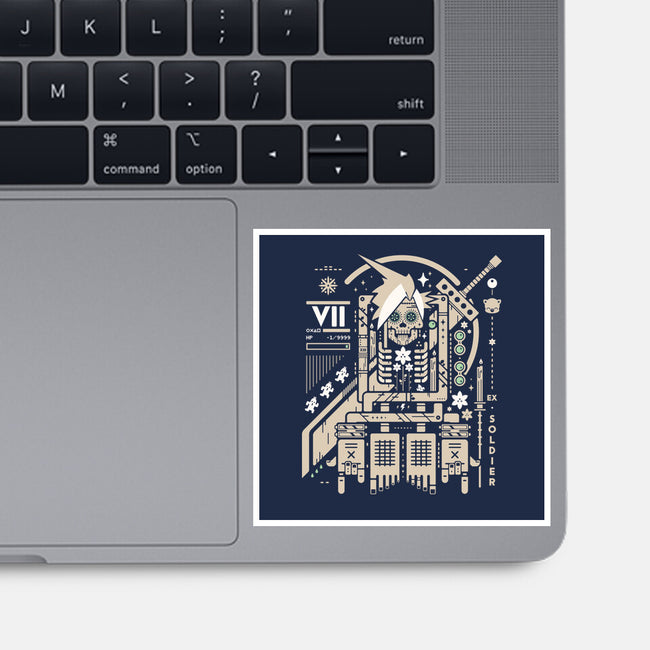Cloudy With A Chance Of Bones-None-Glossy-Sticker-BadBox