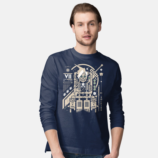 Cloudy With A Chance Of Bones-Mens-Long Sleeved-Tee-BadBox