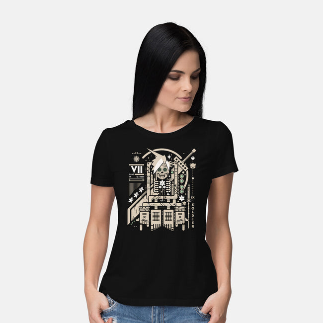 Cloudy With A Chance Of Bones-Womens-Basic-Tee-BadBox