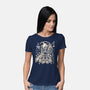 Cloudy With A Chance Of Bones-Womens-Basic-Tee-BadBox