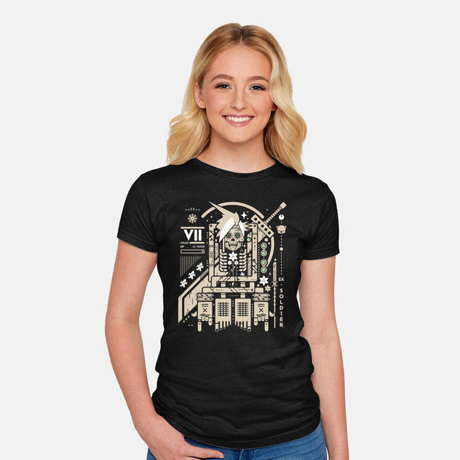 Cloudy With A Chance Of Bones-Womens-Fitted-Tee-BadBox