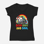 Dead Body And Soul-Womens-V-Neck-Tee-Vallina84