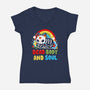 Dead Body And Soul-Womens-V-Neck-Tee-Vallina84