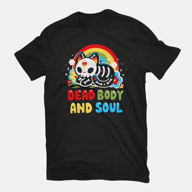 Dead Body And Soul-Womens-Fitted-Tee-Vallina84