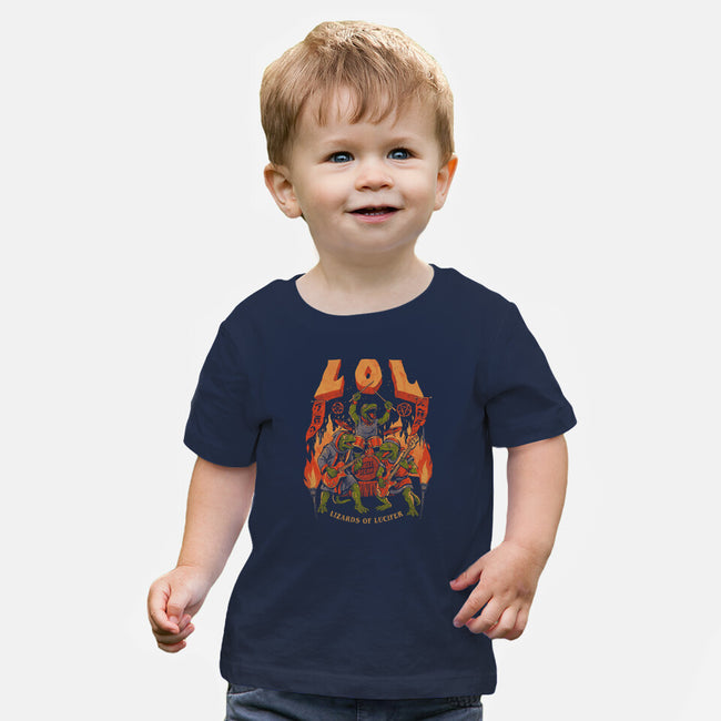 LOL Lizards Of Lucifer-Baby-Basic-Tee-eduely