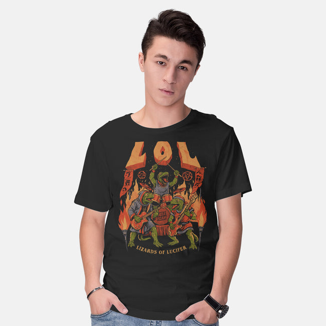 LOL Lizards Of Lucifer-Mens-Basic-Tee-eduely